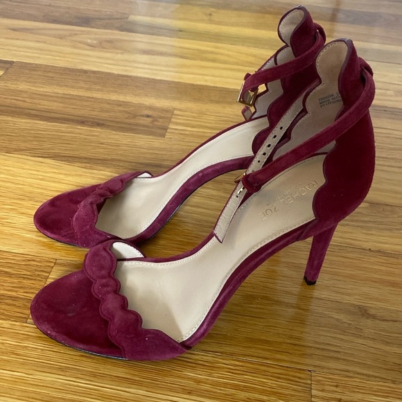 Rachel Zoe Women’s Burgundy Heels Size 7 - Picture 1 of 6